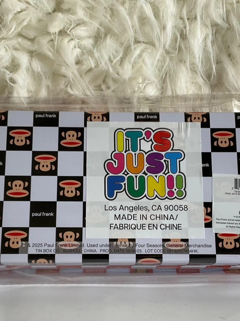 PAUL FRANK METAL DECORATIVE PENCIL CASE~NEW!